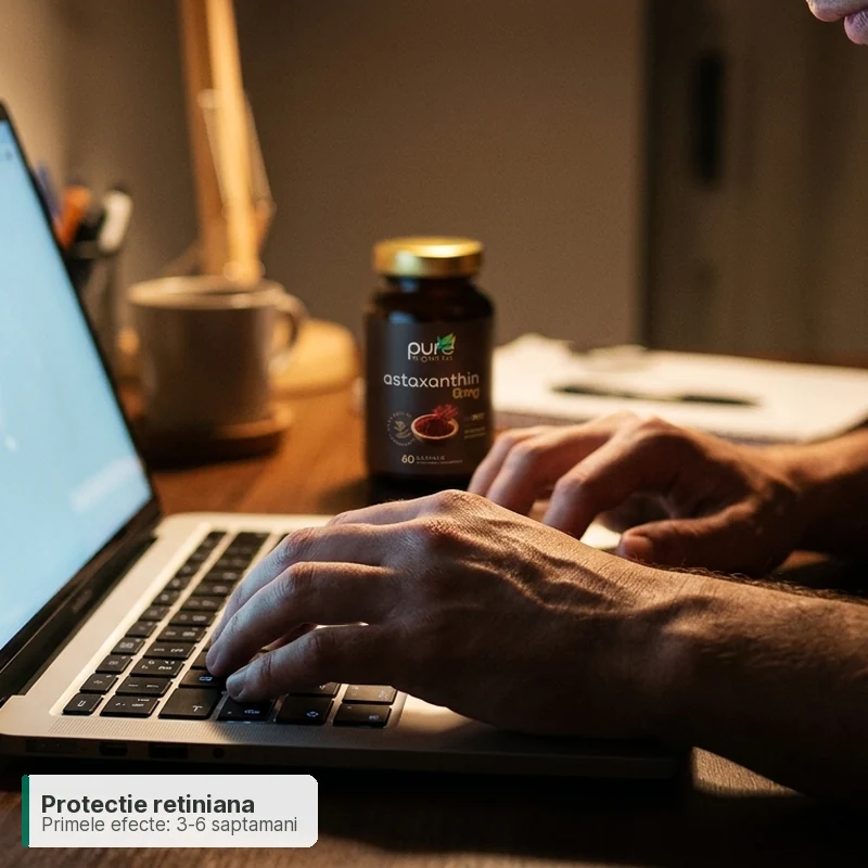 Astaxanthin BioCORE™ — protecție oculară pentru utilizatorii de ecrane