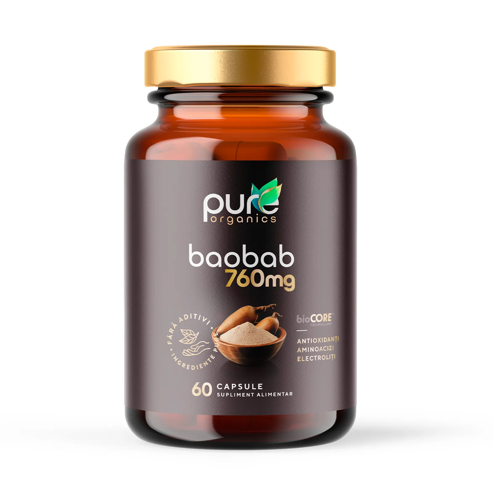 Baobab BioCORE® 600mg — flacon 60 capsule pullulan